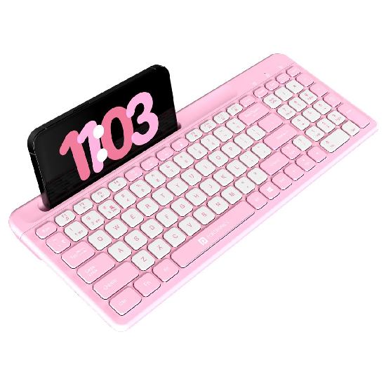 Portronics Bubble Square WL Keyboard 2.4 GHz USB